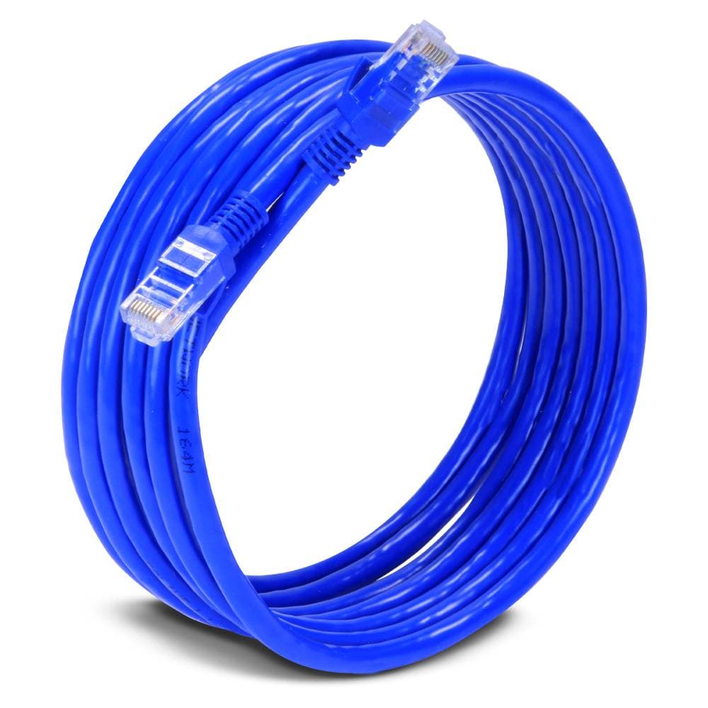 Cable de red UTP CAT 6 Marca EC Line Modelo (EC-CABCAT6) - Ethernet 3 mts. Entrada RJ45, Calibre 24 AWG. Garantía 1 año.