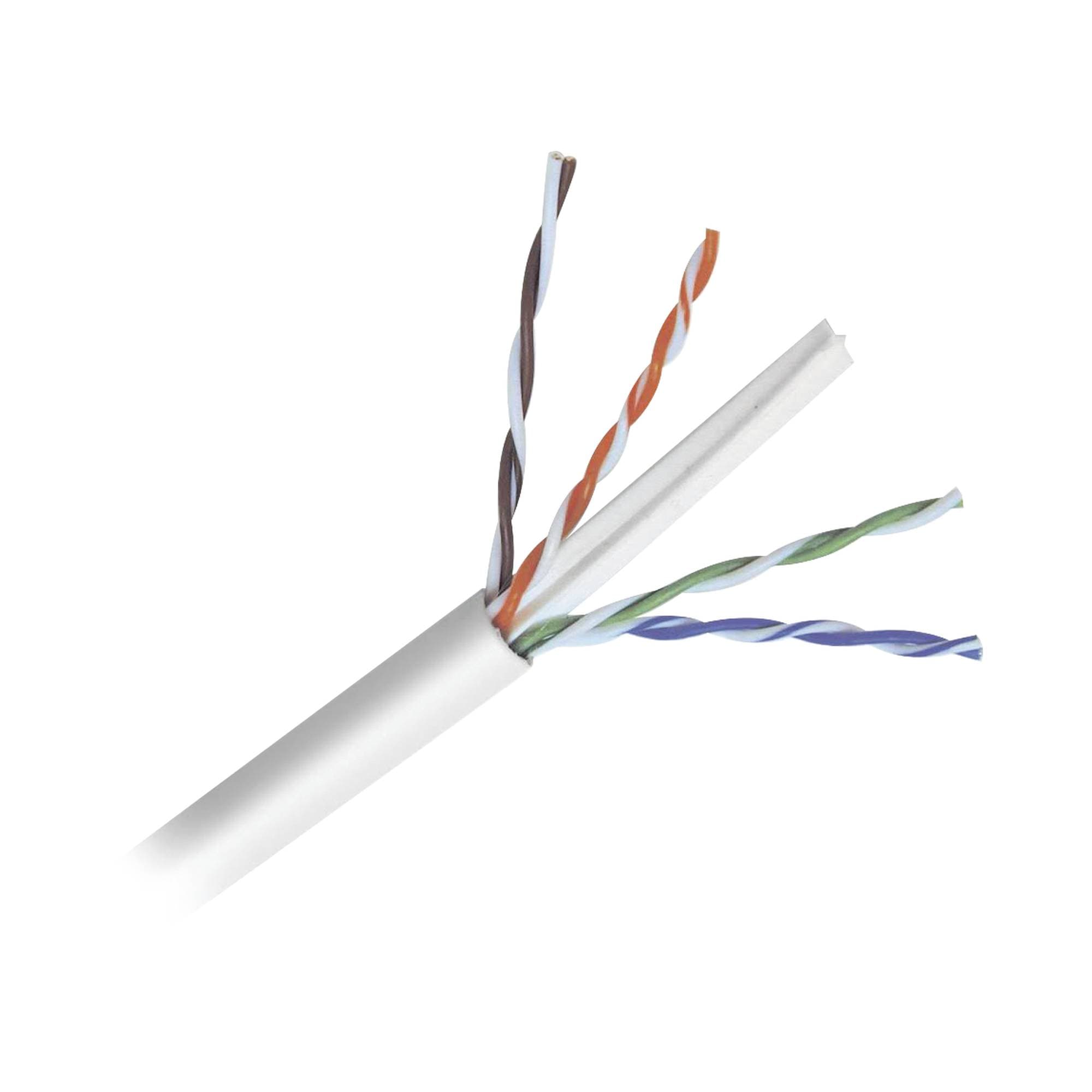 Bobina cable de 305 metros/ cable Cat6/ alto desempeño/ flexible/ UL/ Cobre/ color blanco/ aplicaciones de video vigilancia/ redes de datos -