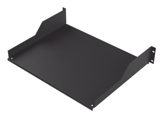 Charola para Soportar Equipos en Rack de 19 in - Profundidad de 34 cm, Color Negro, 2U