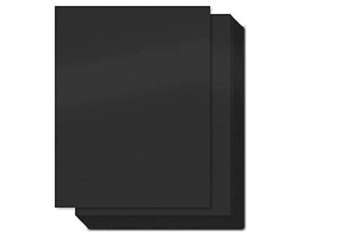 Cartulina EUROMAC EI0042 - 10 Pliegos, Negro, 50 cm x 65 cm