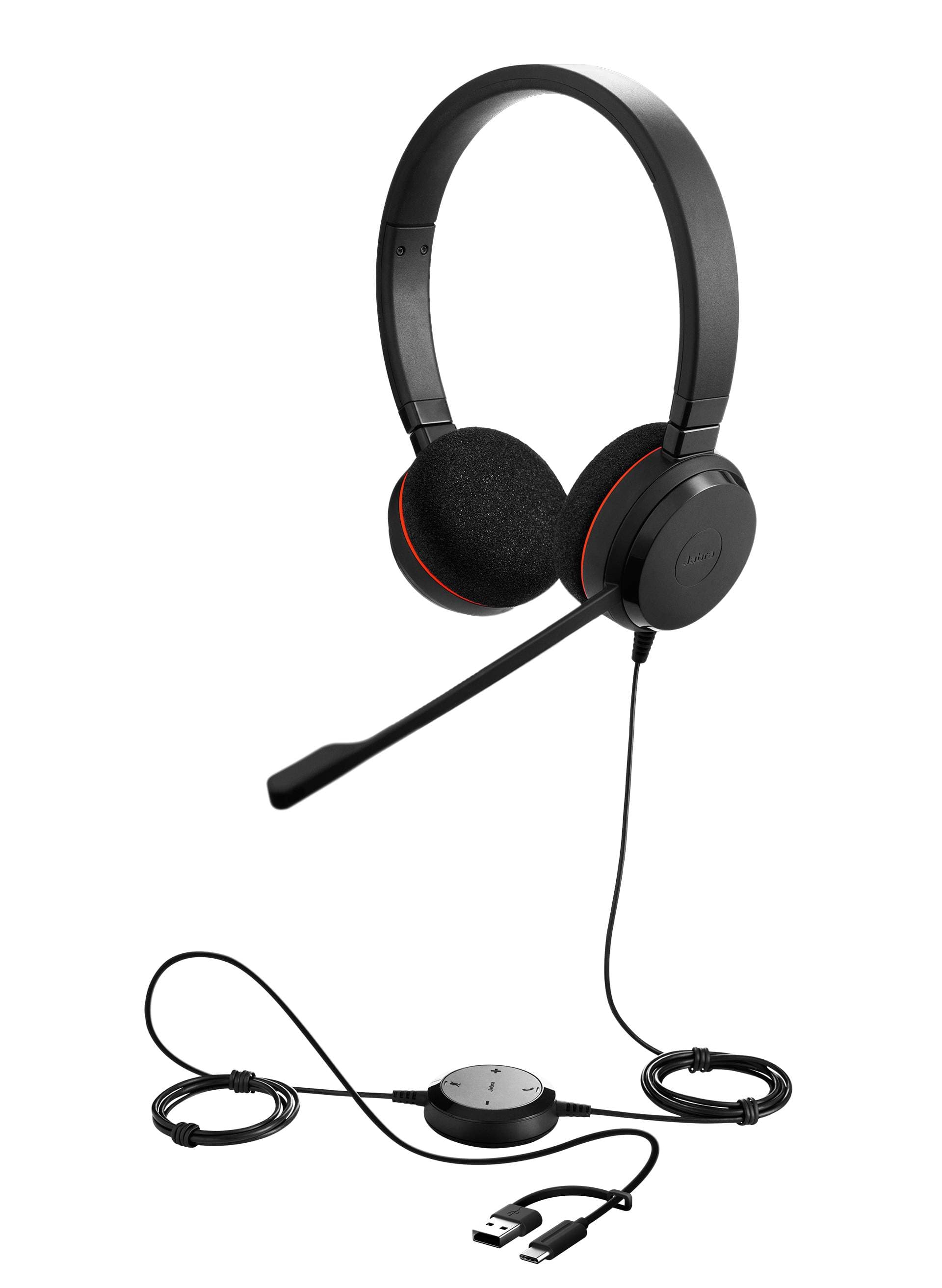Jabra Evolve 20 Stereo UC - USB C/A Adapter SKU: 4999-829-269