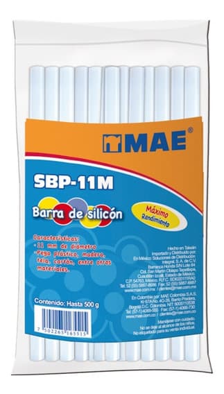 Silicon en Barra Premium Grande de 1 kg marca SBP-7ML Mae 11mm -