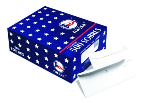 Sobre Correspondencia. NASSA Carta S/Fondo 60 KG 9.2X16.4 PQ500 HA0074 -