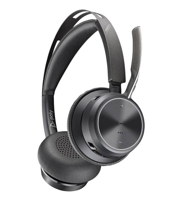 HP Poly Voyager Focus 2 - USB-A, Binaural, inalambrico para computadoras y moviles