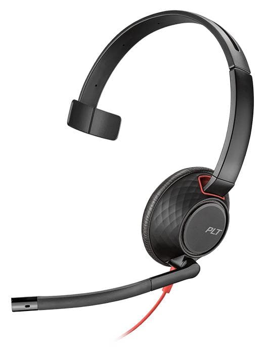 HP Poly Blackwire 5210 - Alambricos, USB-A, conector 3.5 mm, Monoaural