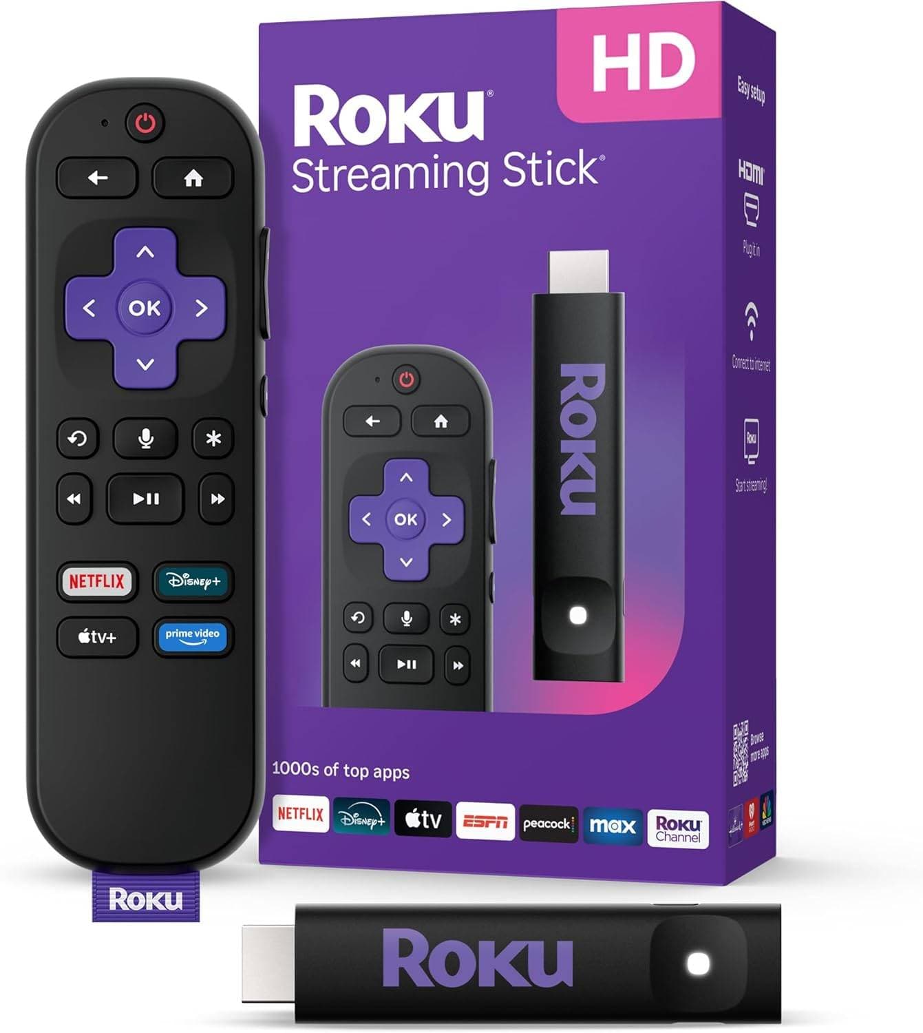 Roku Streaming Stick HD 2025 3840R -