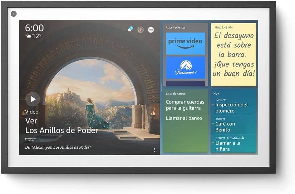 Echo Show 15 | Pantalla inteligente Full HD de 15.6 pulgadas con Alexa y Fire TV integrados | INCLUYE control remoto -