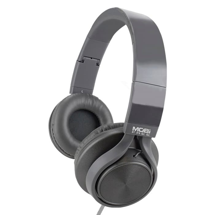 Audífonos Mobifree MB-02012 - Diadema, Gris, Alámbrico