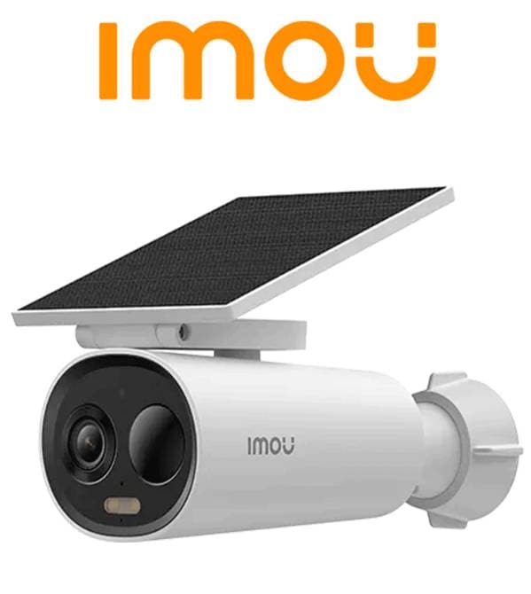 Cámara IMOU IPC-K9DCN-3T0WE/FSP12-T IP PT de 3MP con WiFi - con batería, panel solar incluido, lente de 2.8mm, audio bidireccional