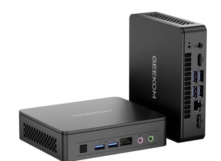 Mini PC GEEKOM AIR12LITE GMAIR12LITEN95-8256 - Intel N95, (Incluye) RAM 8GBDDR5, SSD256GB. Windows 11 Pro preinstalado.