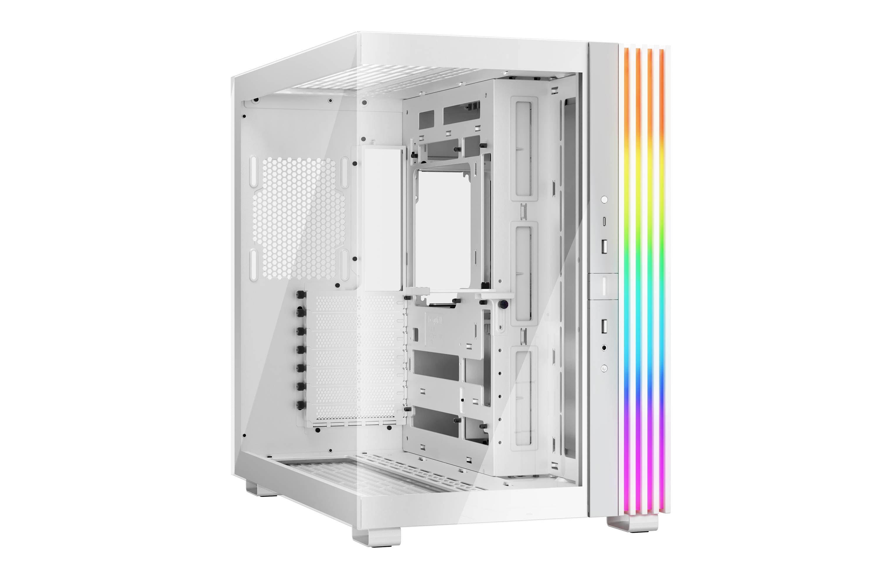 GABINETE be quiet! Light Base 600 DX White BGW66 Panel frontal y lateral con ventana completa - Iluminación LED ARGB