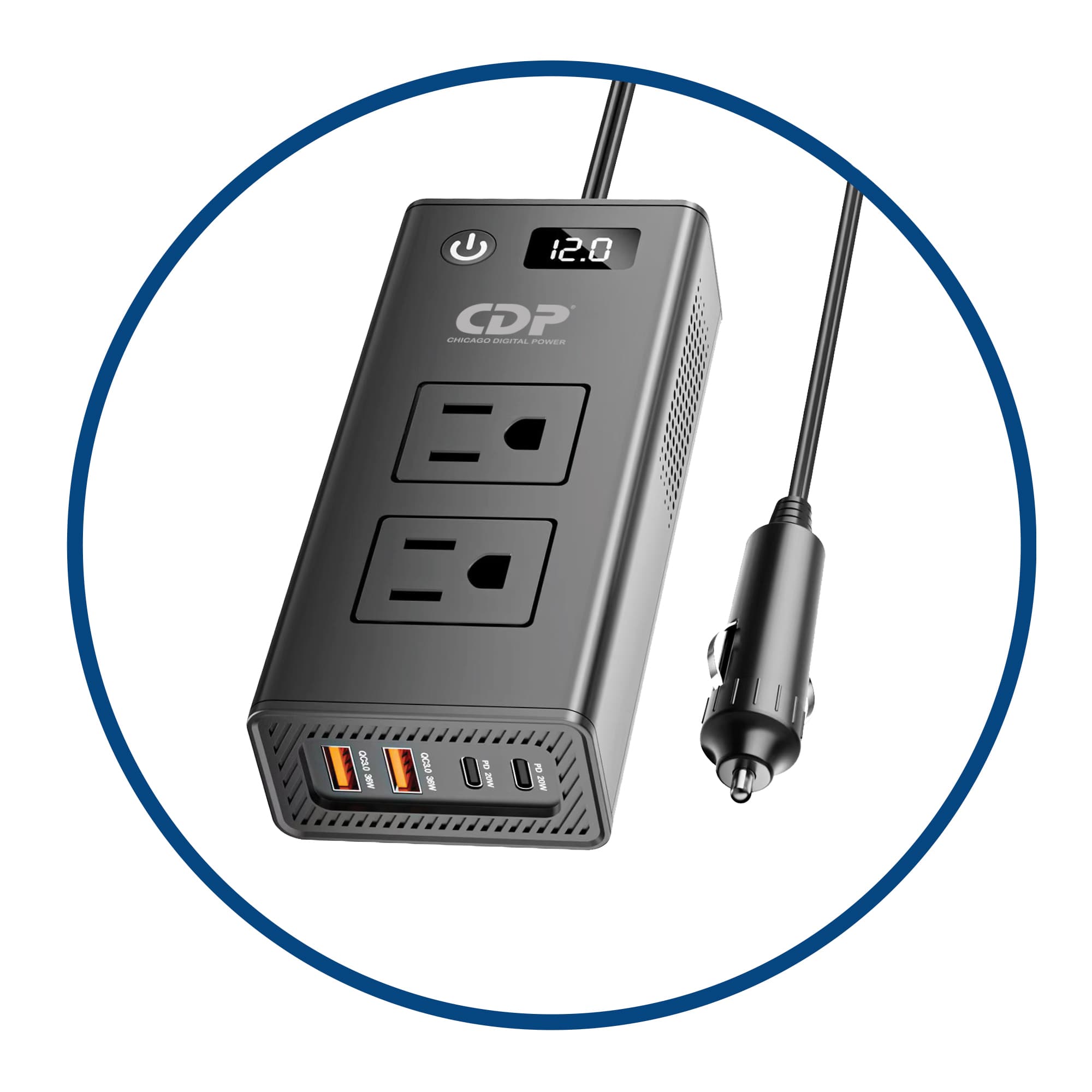 Adaptador e inversor de corriente CDP XVU212