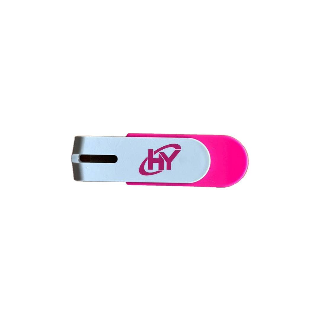 MemoriaUSB HYUNDAI 16GB - U2BK/16GBPK, 2.0. Rosa con Blanco