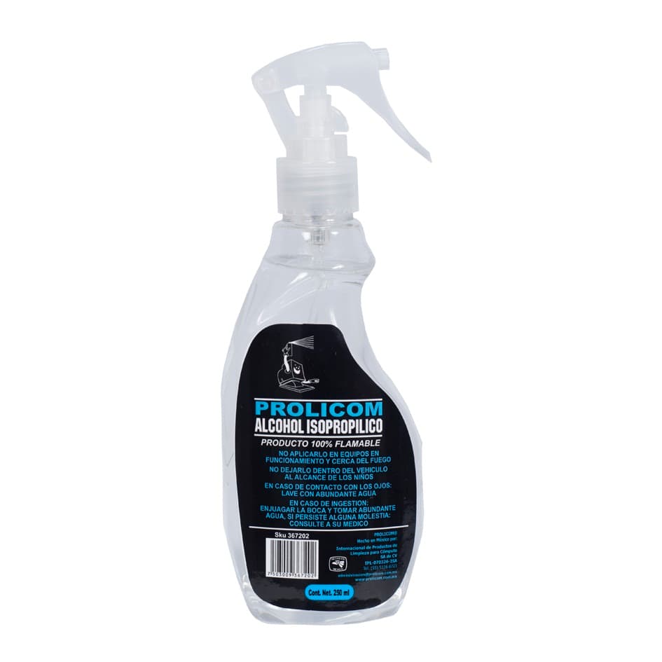 Alcohol Isopropílico PROLICOM - Alcohol Isopropílico, 250ml, Componentes electrónicos