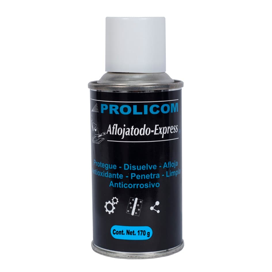 Limpiador y protector PROLICOM - AFLOJA TODO - EXPRESS, 170g, Protege, disuelve, afloja piezas metálicas