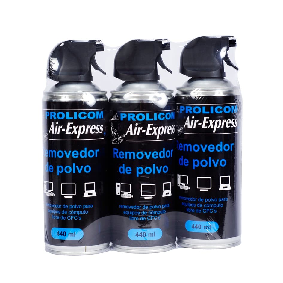 Kit de Aire comprimido PROLICOM - TRIPACK DE AIR-EXPRESS, 440ml, Conexiones y teclados