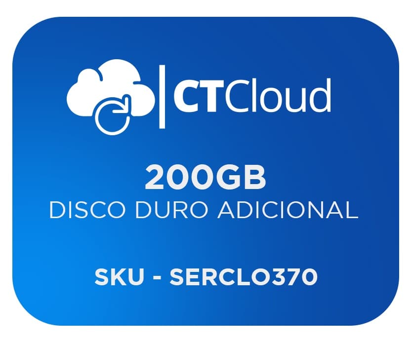 Servidor Virtual en la Nube CT Cloud NCST200 - Servicio de Nube, Servidor Virtual, 200 GB