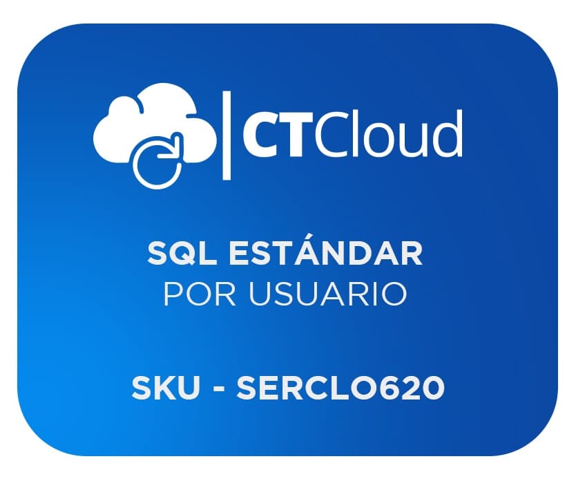 Licencia BD SQL Estandar 1 Usuario CT Cloud UBDSQLEST - Servicio de Nube