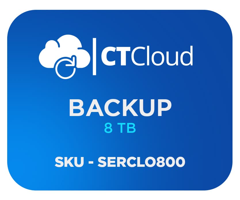 Backup en la Nube CT Cloud NCBU8TB - Servicio de Nube, 8 TB