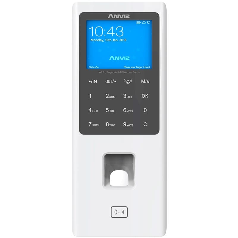 Control de acceso y Asistencia Biométrico y d Anviz AN- W2 Pro - Blanco, Si