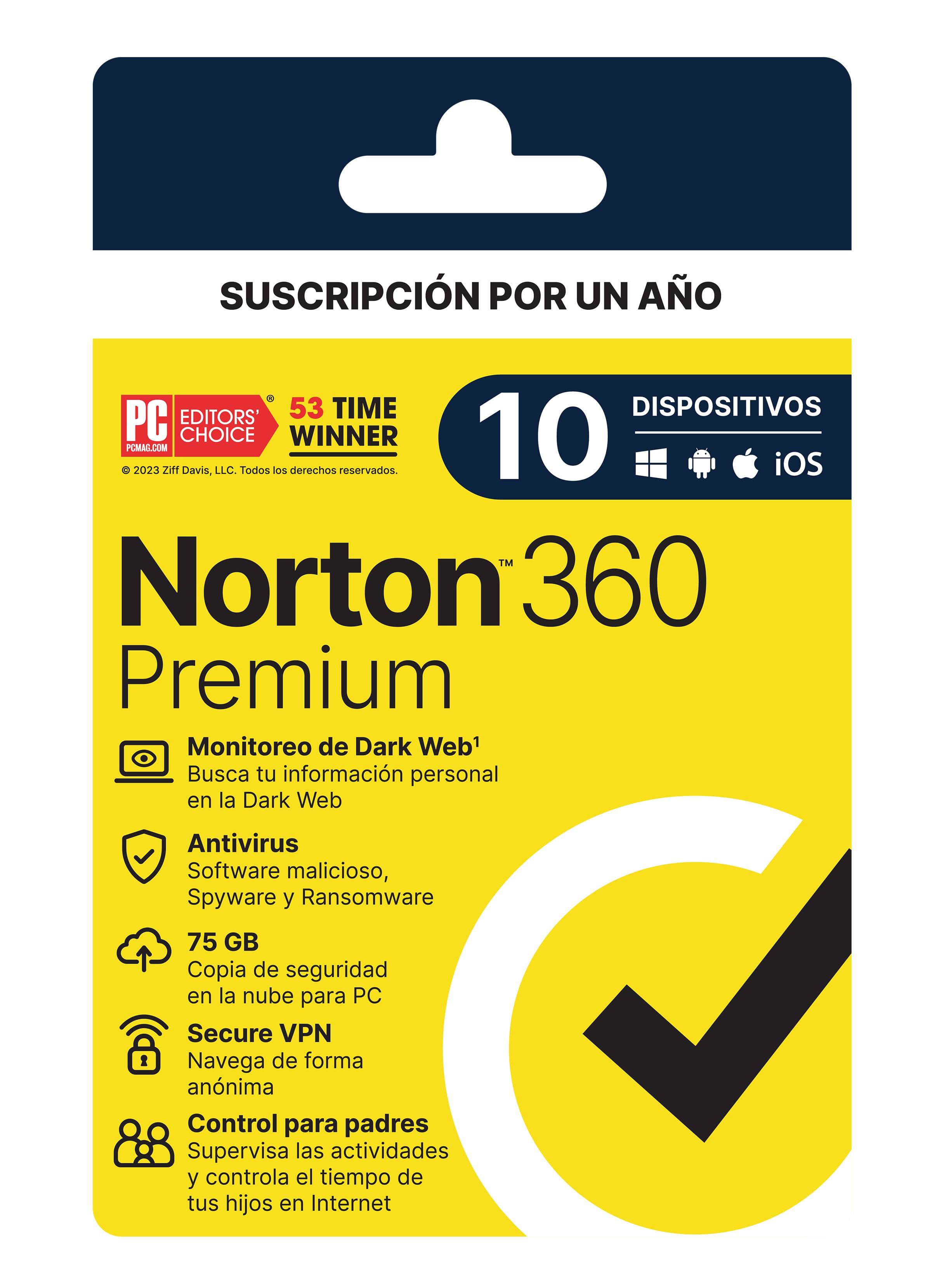 NORTON 360 PREMIUM 10D 1A 21443392 -