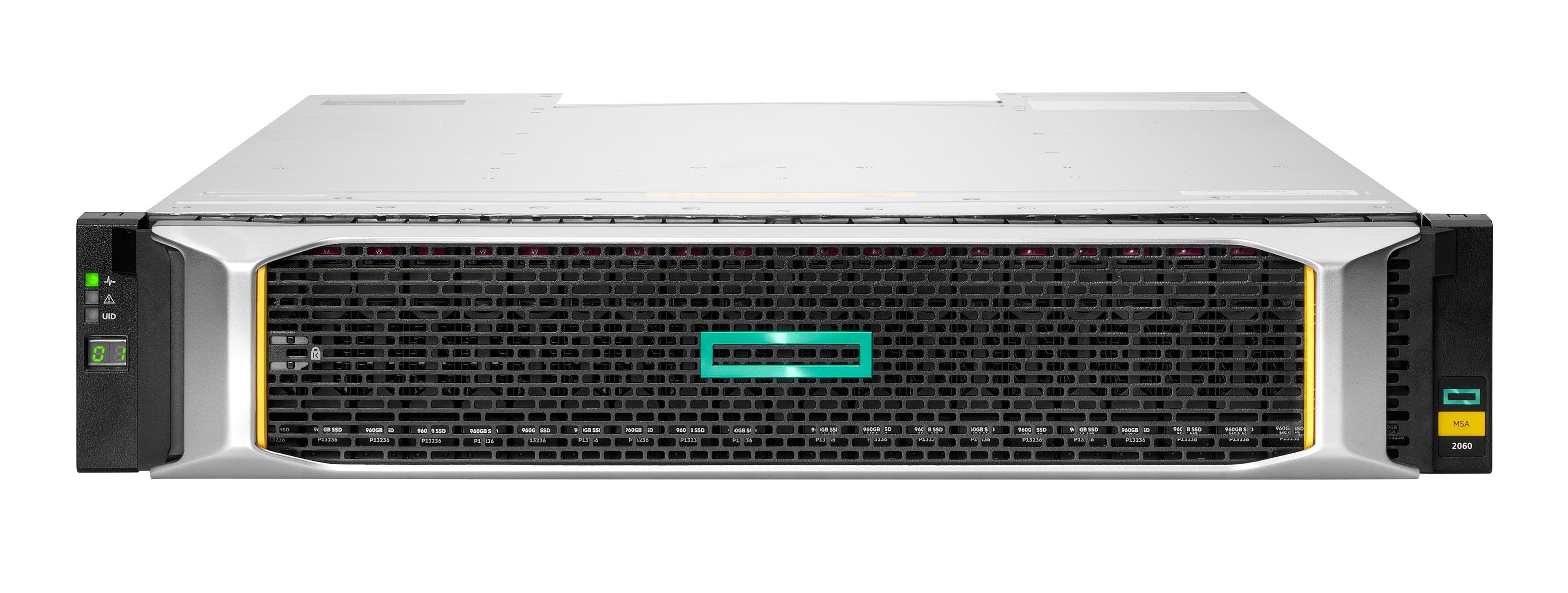 HPE MSA 2062 SFF 2x10GbE iSCSI 4-port Controller 12x2.4TB HDD 4x10Gb iSCSI XCVR 32TB Storage Array -