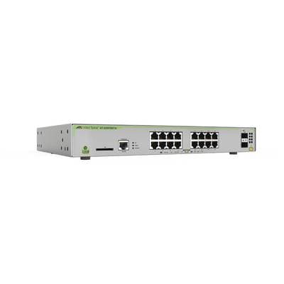 Switch ALLIED TELESIS PoE+ Administrable CentreCOM GS970M - Capa 3 de 16 Puertos 10/100/1000 Mbps + 2 SFP Gigabit, 247 W. AT-GS970M/18PS-R-10.