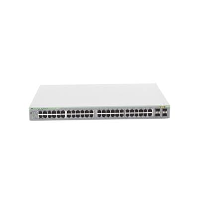 Switch ALLIED TELESIS Gigabit WebSmart de 48 puertos 10/100/1000 Mbps (4 x Combo) + 4 puertos gigabit SFP Combo. AT-GS950-48-10. -